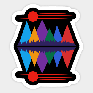 Moon Over The Mountains #7 Sticker